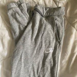 Grey Nike joggers